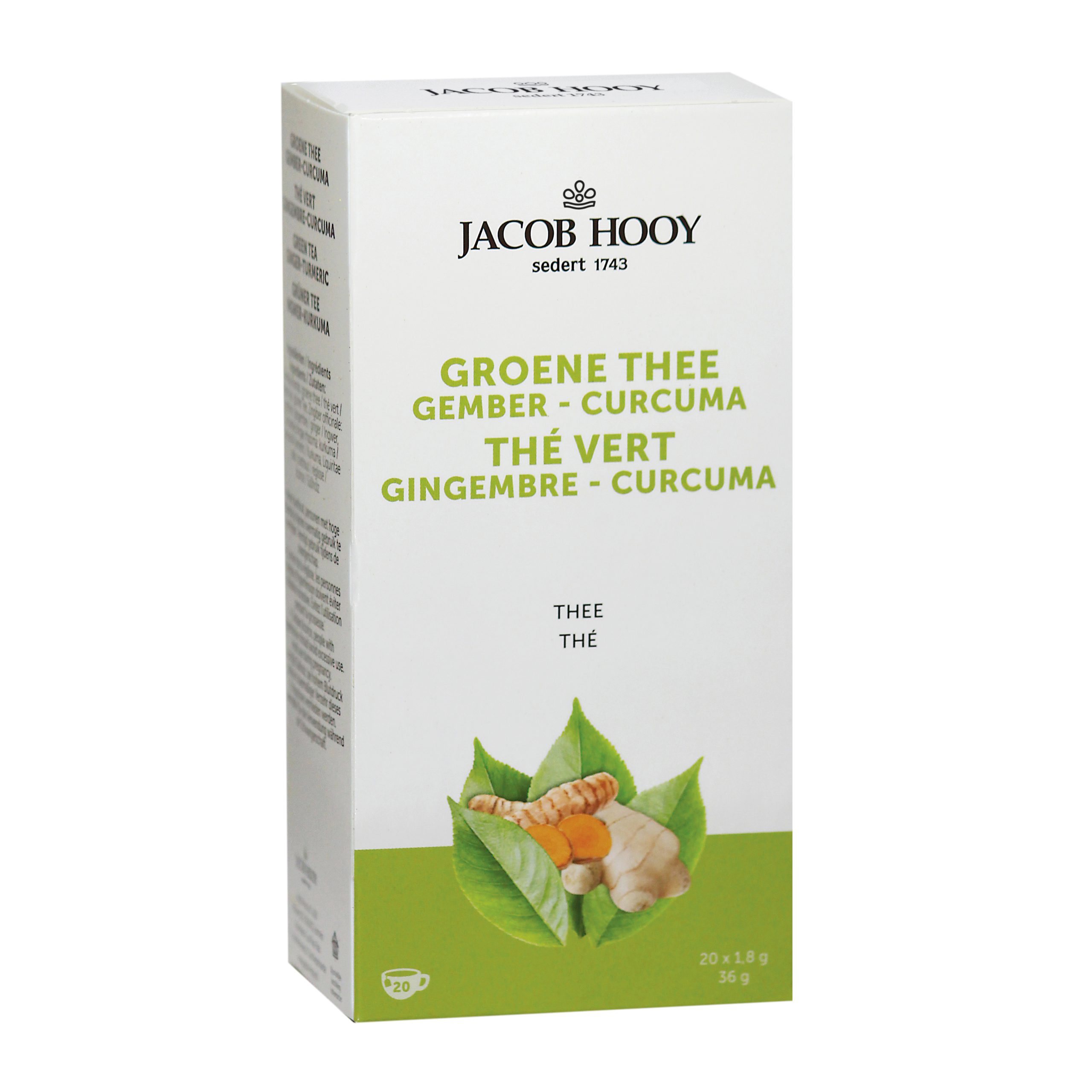 Groene thee Gember – Curcuma
