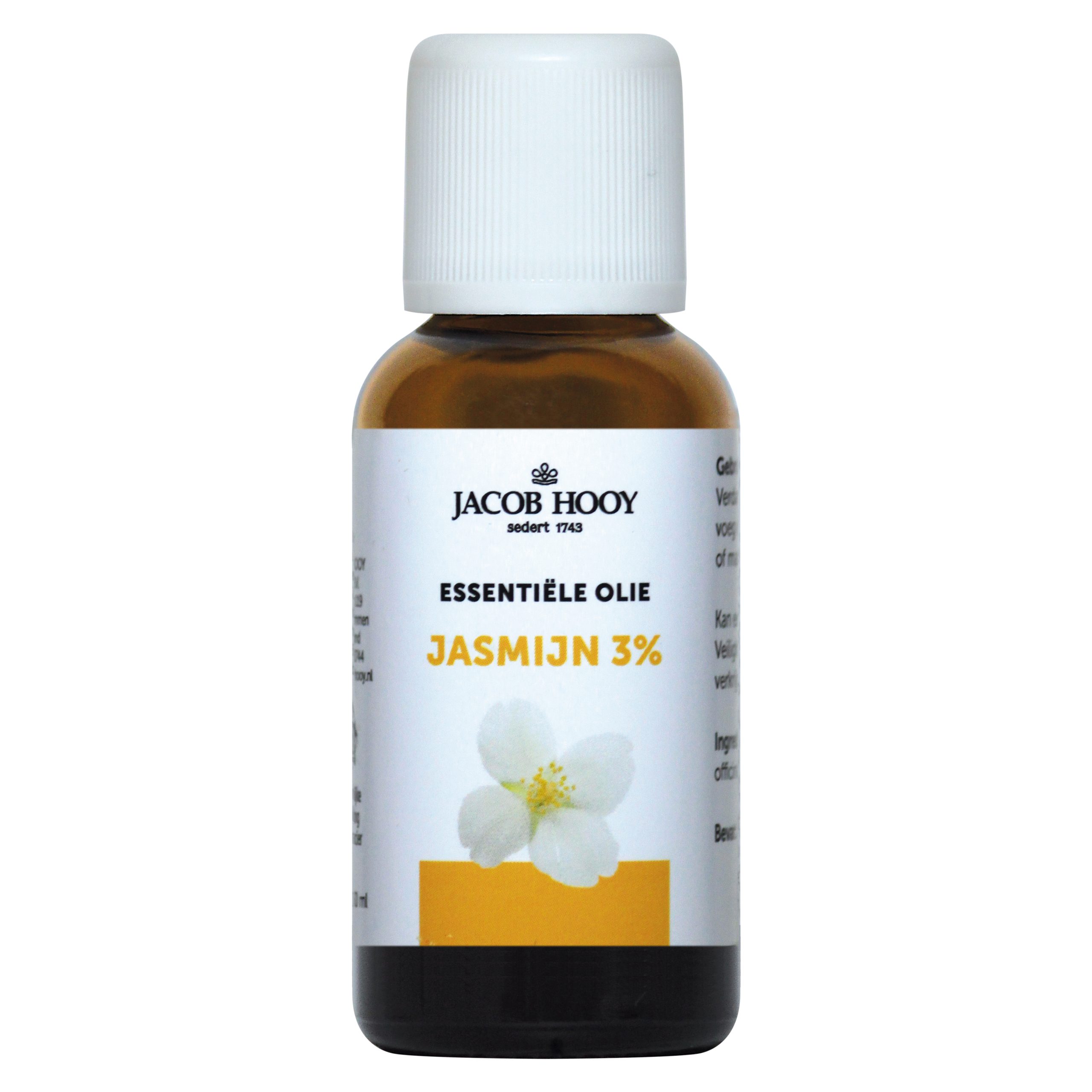 Buitensporig professioneel Imperial Essentiële olie Jasmijn 3% 30 ml - jacob-hooy