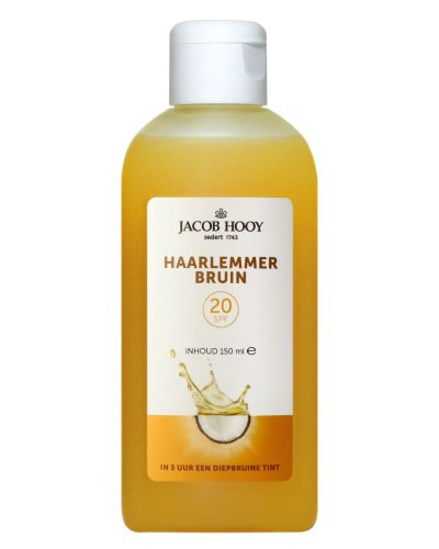 Jacob Hooy Haarlemmerbruin SPF20 150 ml zonneolie voor een natuurlijke, beschermde bruine huid.