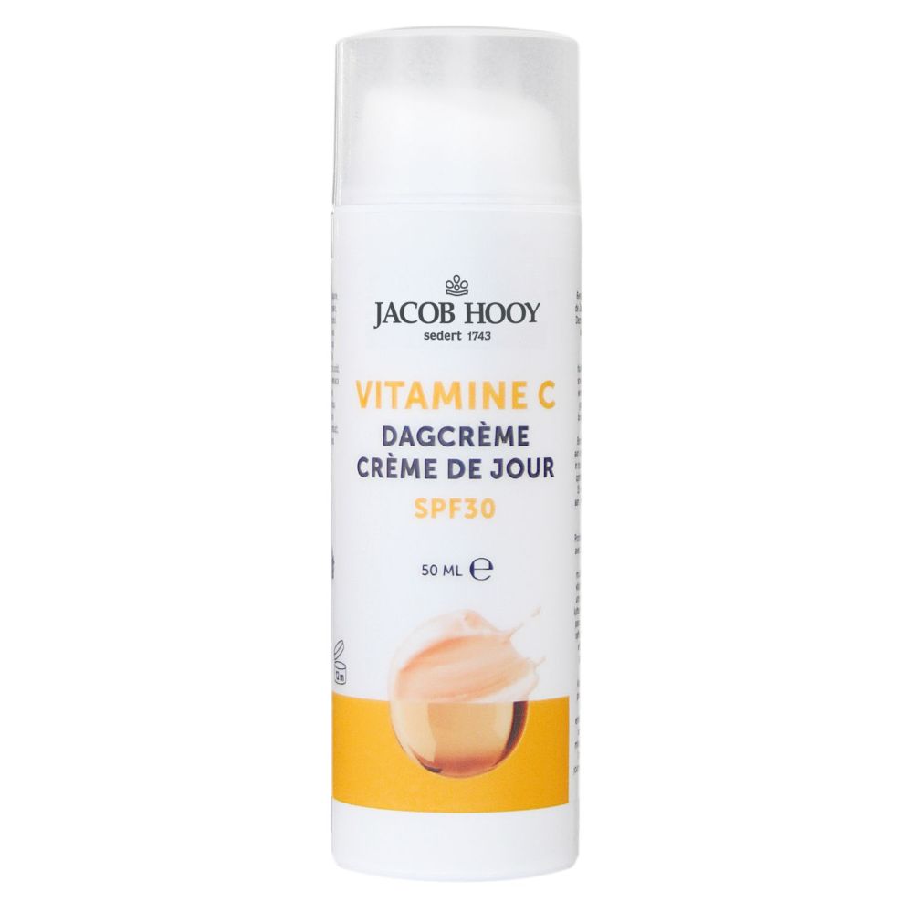 Vitamine C dagcrème SPF30 in een witte en oranje 50 ml