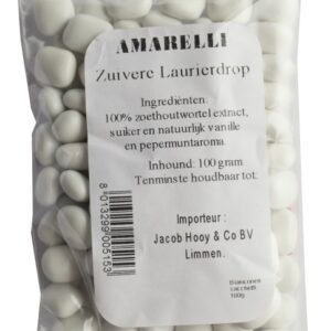 Laurierdrop zakje pepermunt wit