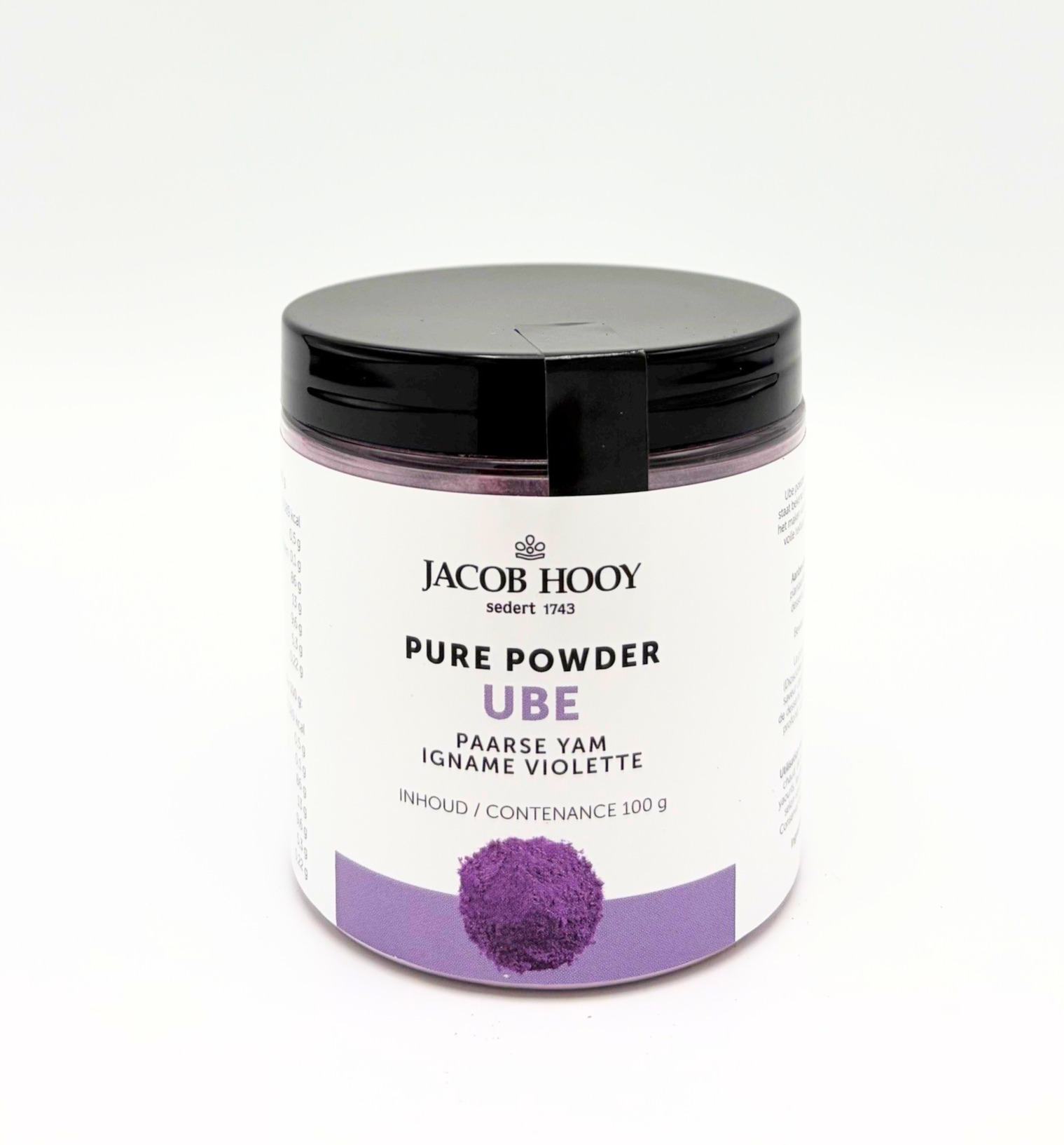Ube gemalen – paars yam poeder van Jacob Hooy